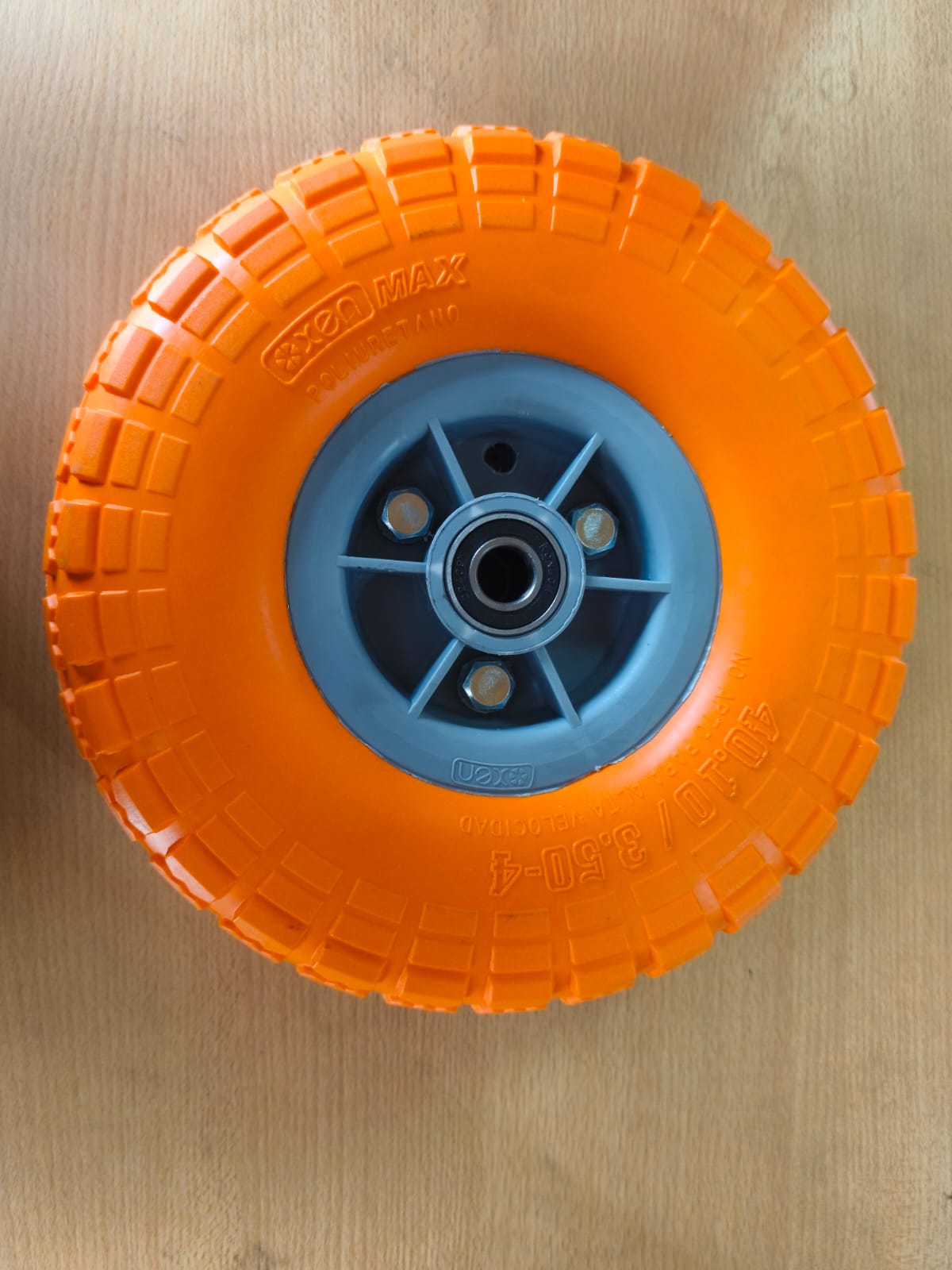 Rueda semineumática PU 3.50-4"